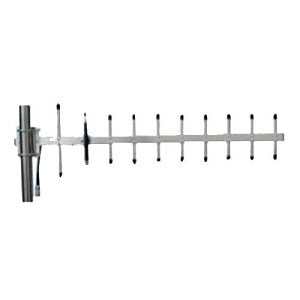 Outdoor antenna with multiple antennas on a white background