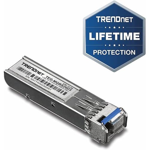 TRENDnet TEG-MGBS20D3 Mini-Gbic Dual Wavelength Single-Mode Lc Module 1310(20km)