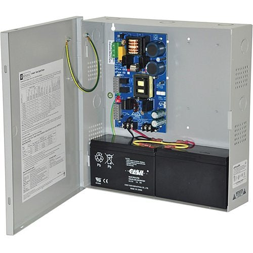 Altronix eFlow6N Power Supply Charger, Single Output, 12/24VDC 6A, Aux Output, FAI, LinQ2 Ready, 115VAC, BC300 Enclosure