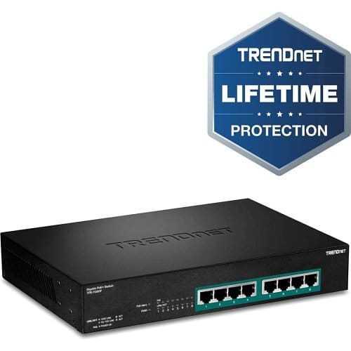 TRENDnet TPE-TG80F 8-Port Gigabit Full Power PoE+ Switch