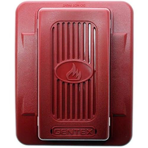Gentex GEH24-R Commander2 Series Low-Profile Evacuation Horn, 24VDC, Red
