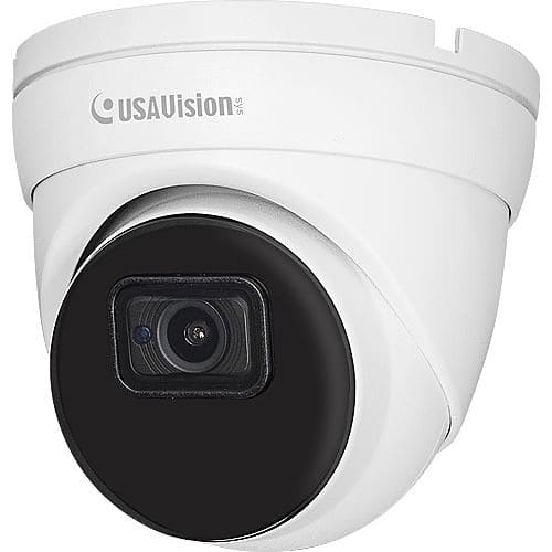 GeoVision UA-R800F2 USAVision 8MP Super Low Lux WDR IR Turret Dome IP Camera, 2.8mm Lens, White