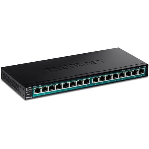 TRENDnet network switch on a white background