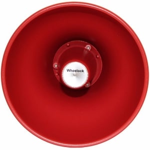 Eaton STH-15SR Supervised Horn Loudspeaker, Adjustable Mounting, 25/70V, 15W, Indoor or Outdoor, Red