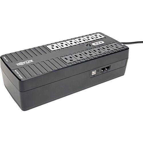 Tripp Lite INTERNET750U 750VA 450W Standby UPS 12 NEMA 5-15R Outlets, 120V, 50/60 Hz, USB, 5-15P Plug, Desktop Wall Mount