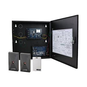 Speco ACKIT2DRB 2-Door Access Control System, Basic Power, (1) A2E4, (2) AP300HA,(1) APSC1 25-Pack, (1) AP4 License