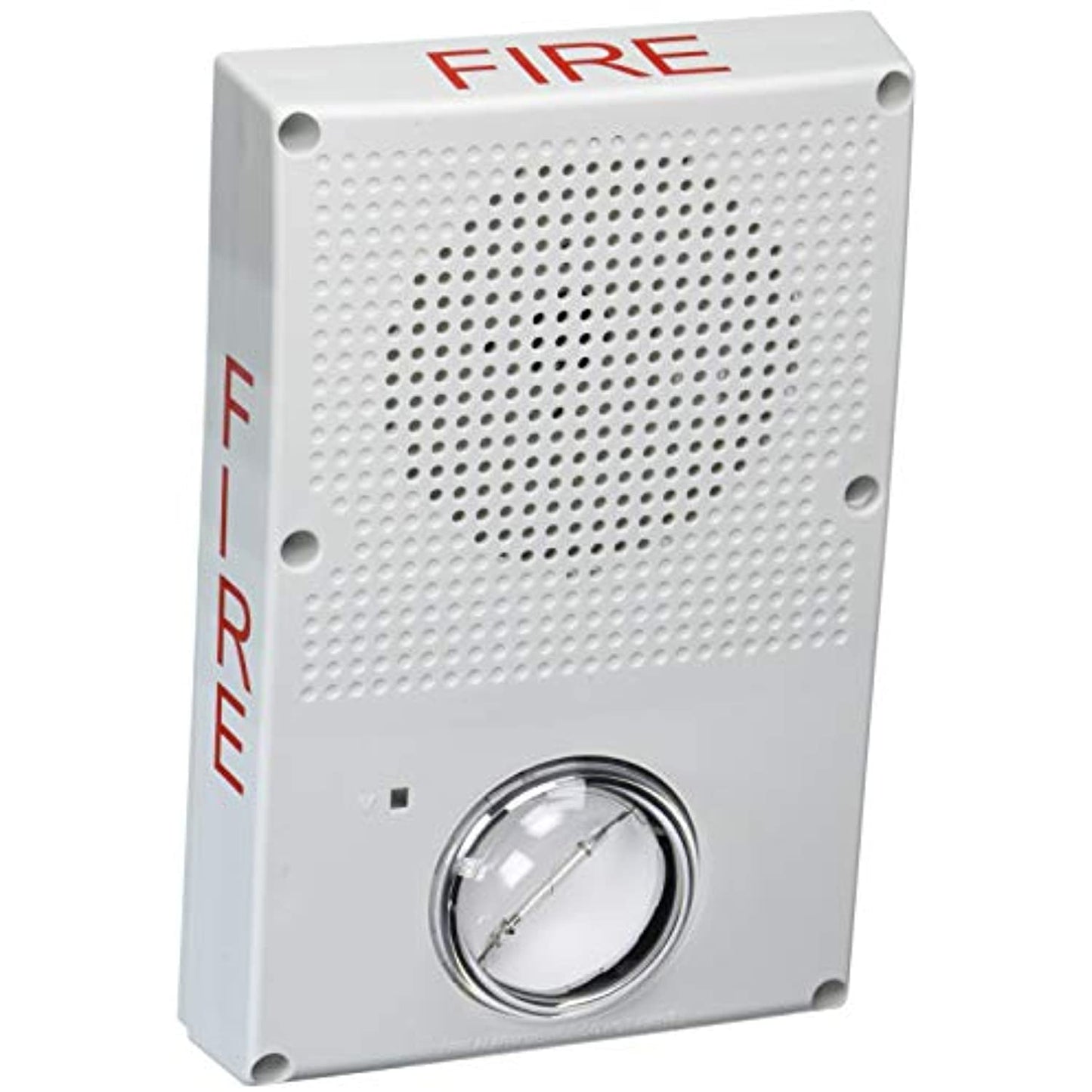 Edwards Signaling WG4WF-HVMC Genesis WG4 Series 24VDC Horn Strobe, FIRE Marking, Clear Lens, White