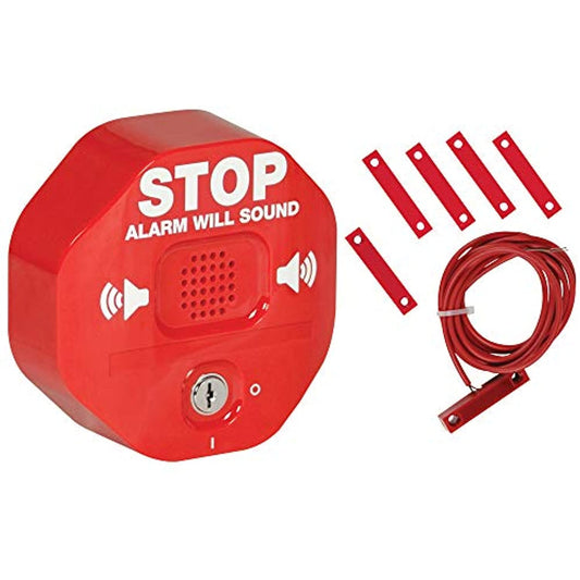 Safety Technology International, Inc. STI-6402 105 dB Exit Stopper Multifunction Door Alarm for Double Doors with on/off Switch and 9 Volt Battery