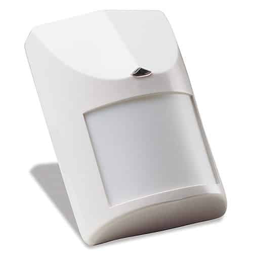 White motion sensor on a white background
