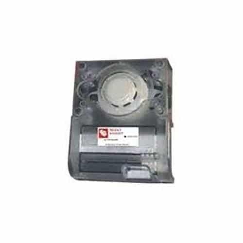 Label printer tape cartridge on a white background