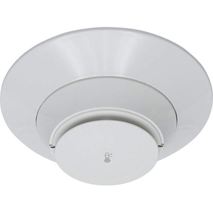 Fire-Lite H365 Addressable Heat Detector, Low-Profile Intelligent 135°F Fixed Thermal Sensor and LiteSpeed Only, White