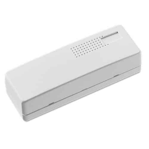 White electronic device with a rectangular shape on a white background