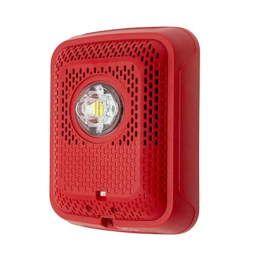 System Sensor SPSRLED-P L-Series Indoor Speaker Wall-Mounted LED Strobe, "PLAIN", Red