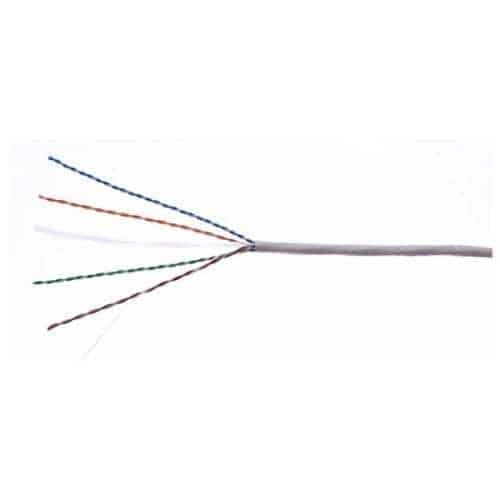ADI PRO 0E-CAT6RWH CAT6 Riser Cable, 23/4 Solid BC, Unshielded, UTP, CMR/FT4, 1000' (304.8m) Reel in Box, White