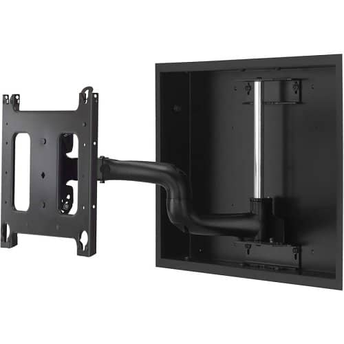 Chief PWRIWUB Large Low-Profile In-Wall Swing Arm Mount, 22", Black