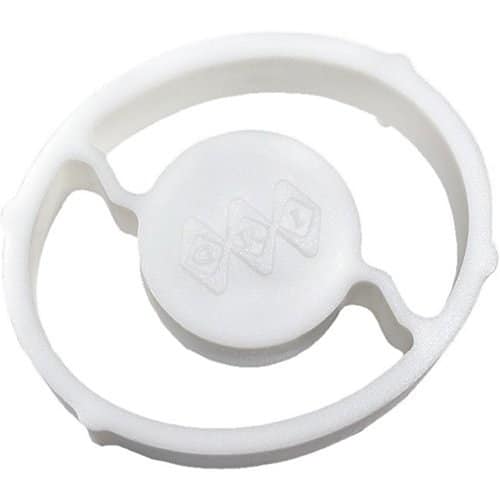 GRI GR1840 Magnet, Oval Door Channel with (2) #5942 Magnets Epoxied, White 10 pack