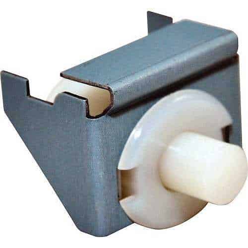 Small mechanical tamper switch assembly, commonly used for security enclosures.