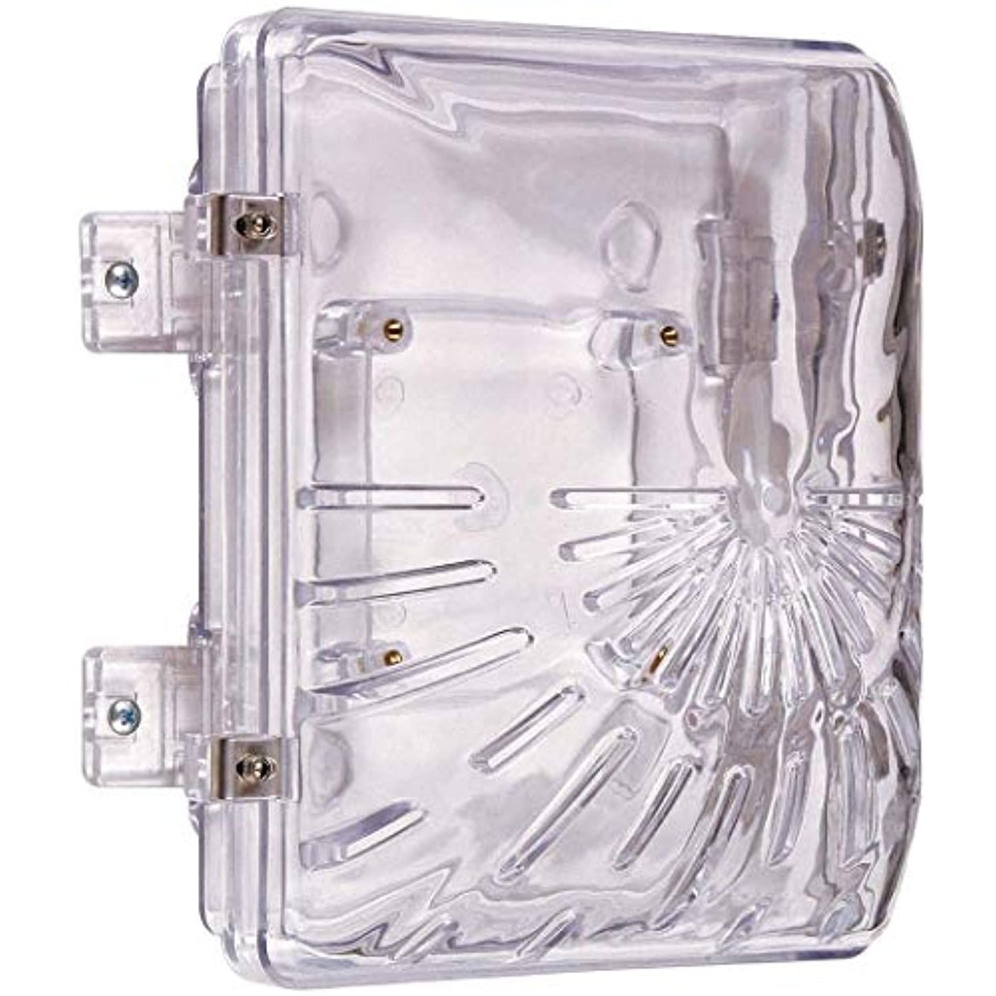 STI 1210B Horn/Strobe Damage Stopper and Enclosed Back Box with Double Gang Outlet, Clear