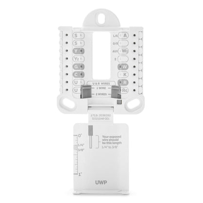 White electrical wire connector on a white background