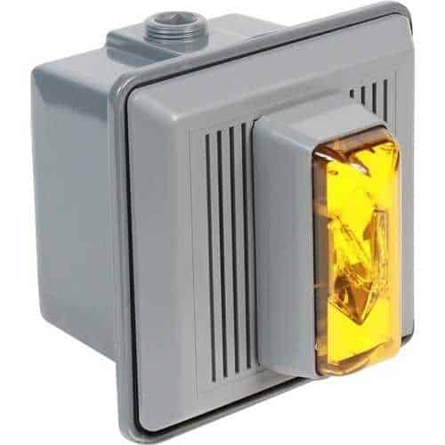 Edwards Signaling 860 Series Electronic Horn Strobe, Amber, 24V DC