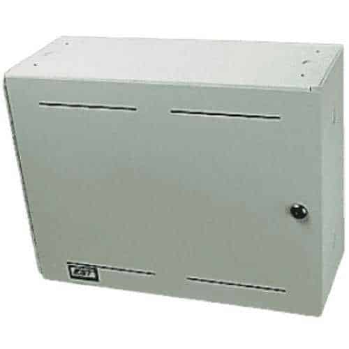 Edwards Signaling BC-1 EBPS Series Battery Cabinet, holds up to 40 Amp Hour batteries, Gray