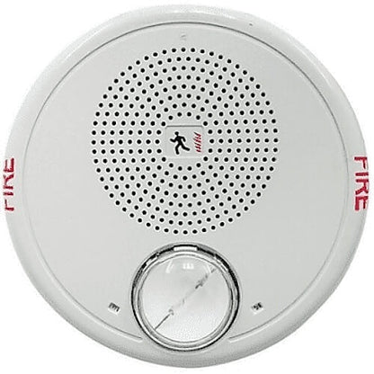 Kidde GCHFWF-S7VMCH High Fidelity Ceiling Speaker-Strobe, “FIRE" Marking, 95, 115, 150, or 177 cd, 70V, Selectable Wattage, White (Replaces GCF-S7VM)