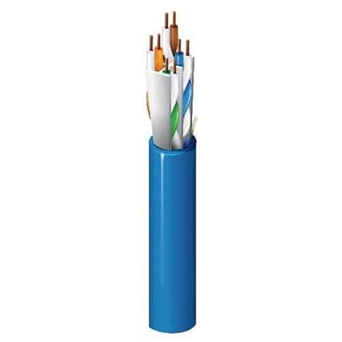 Belden 10GXW13 0101000 10GXW CAT6A Plenum Cable, 23/4 Solid BC, Unshielded, UTP, CMP, CL3P, LP, FT6, 1000' (304.8m) Reel, Black