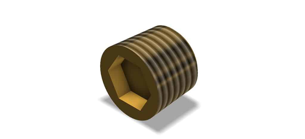 Amerex 14218-P001 PLUG SOCKET HEX BR