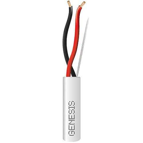 Genesis 54735505 16/2 Stranded Riser Audacious Speaker Cable, Unshielded, CMR, FT4, Sunlight Resistant, CL2R, 500' (152.4m), Pull Box, Green
