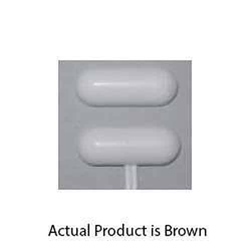 GRI 700CL-12-B 1” Capped Miniature Wide Gap Surface Mount Switch Set, Brown 10 pack