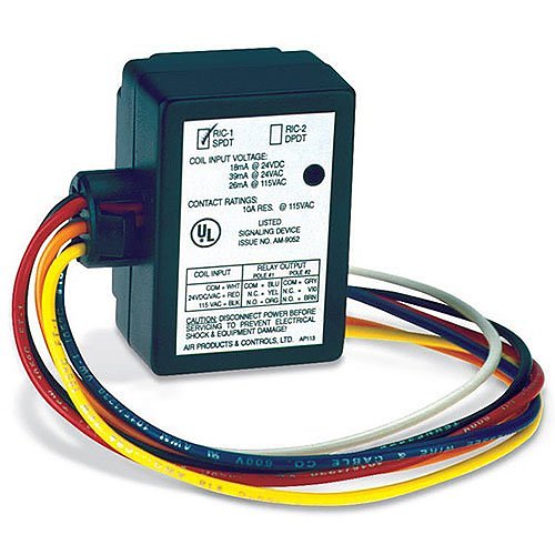 SAE SSU-RIC-2 RIC-Series Multi-Voltage Relay Module, up to 10A, 24VDC/24VAC/115VAC, DPDT