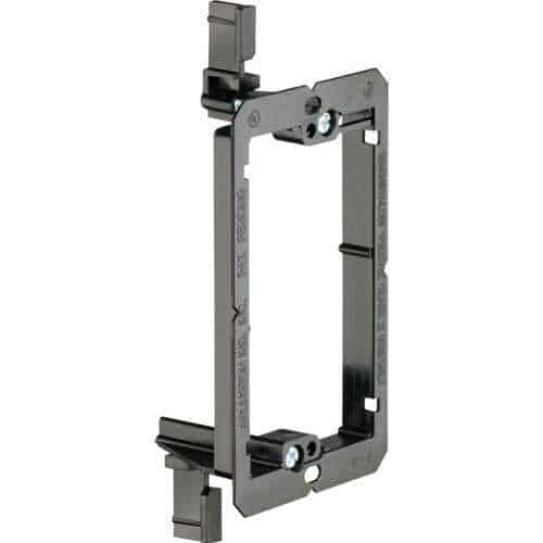 Arlington LV1 Low Voltage Mounting Bracket ( 10 pack) , Existing Construction Use, Plastic, 1-Gang, Black