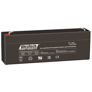 UltraTech IM-1220F1 12V 2.5AH Sealed Lead Acid Battery, F1 Terminal