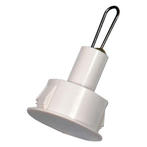 GRI PW-875-W Pre-Wire Plug, 7/8” Diameter x 1” L, Self Locking, White 100 pack