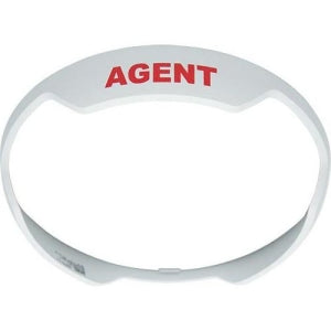 System Sensor BZSPWC-AG L-Series Speaker Ceiling Bezel Kit, Printed "AGENT", White