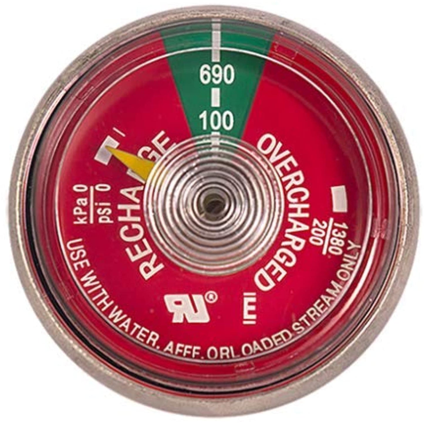 100 psi. Pressure Gauge, Seal & Pull Pin For Water Pressure Fire Extinguishers, Model: GSPP, Outdoor &amp; Hardware Store