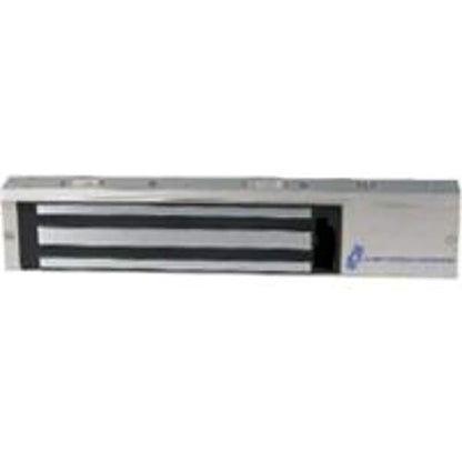 Alarm Controls 1200S Single Door Magnetic Lock, 1200 lb, Clear Anodized
