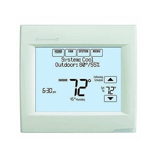 Honeywell digital thermostat on a white background