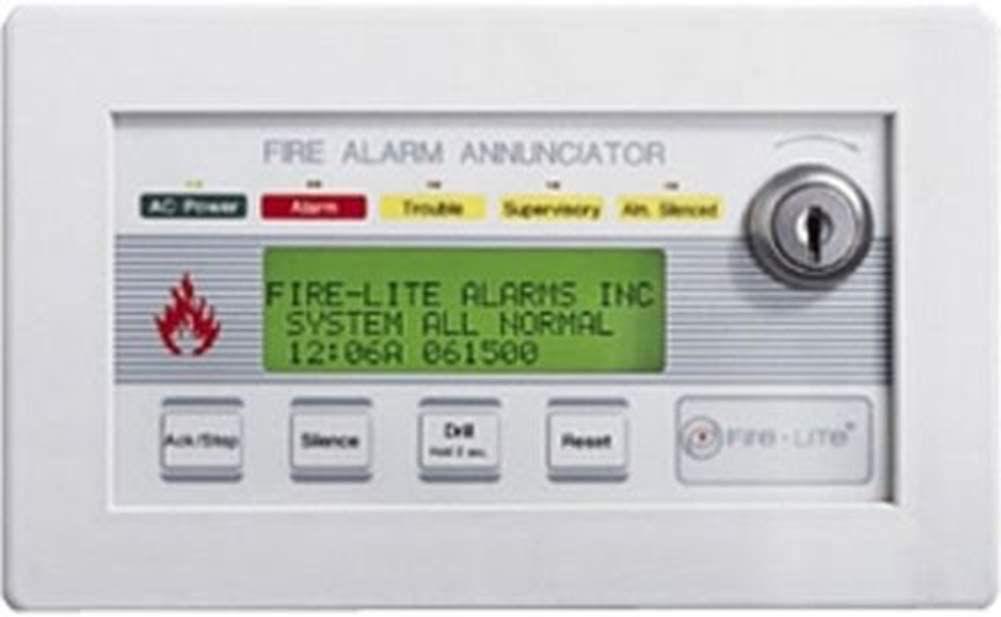 Fire-Lite LCD-80F 80-Character Backlit LCD Remote Fire Annunciator for MS9200UD Series and MS-9600 Series