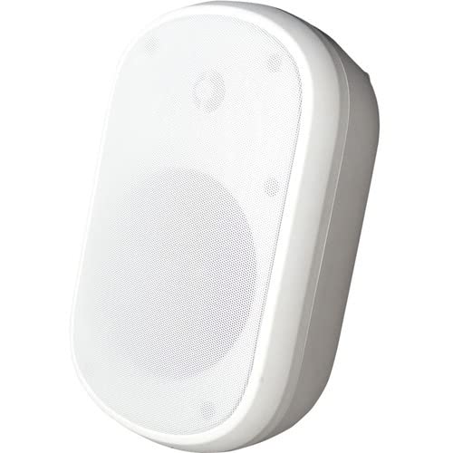 White ceiling speaker on a white background