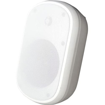 White ceiling speaker on a white background
