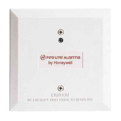 Fire alarm panel with Firelite Alarms by Honeywell branding on a white background