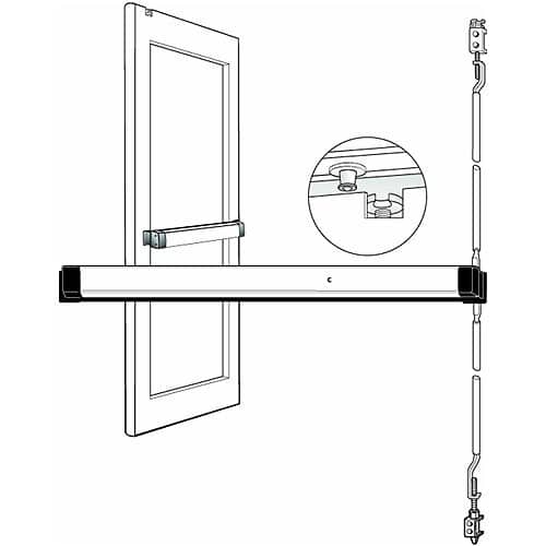 Adams Rite 8611-42 8600 Series Narrow Stile Concealed Vertical Rod