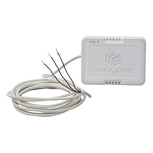 White electronic device with wires on a white background
