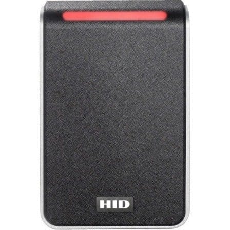 HID 40TKS-T3-000000 Signo 40 Wall Mount Reader, Terminal Strip Connection, Custom Profile, Black with Silver Trim