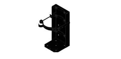 Amerex 811 Black 8" Heavy Duty Vehicle Bracket image 0