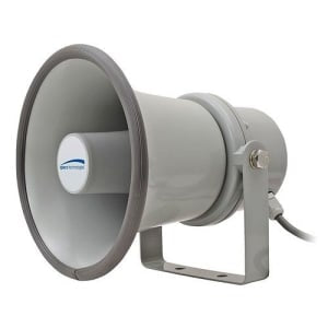 Speco SPC10T 6" Weatherproof PA Speaker with Transformer, Ohm, Gray
