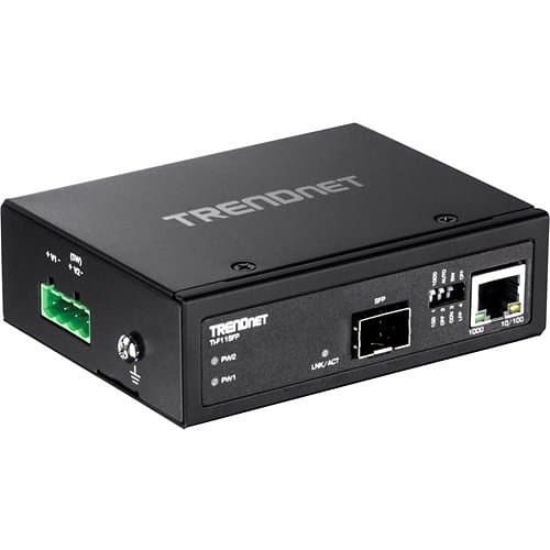 TRENDnet TI-F11SFP Hardened Industrial 100/1000base-T To SFP Media Converter