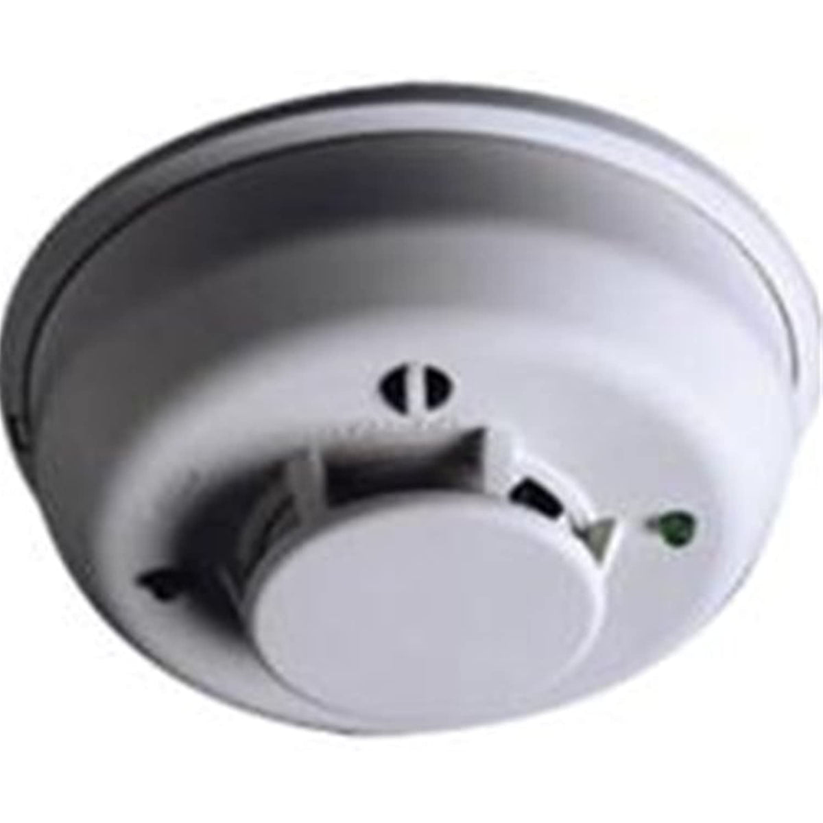 White heat detector on a white background