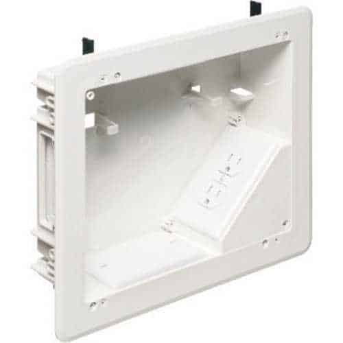 Arlington TVBS810 Steel TV Box for Versatile Home Theater Installations, 8" 10", White